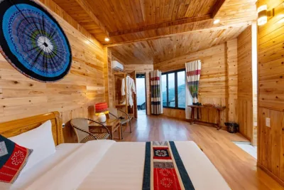 Deluxe Double Room — Muong Hoa River View Homestay